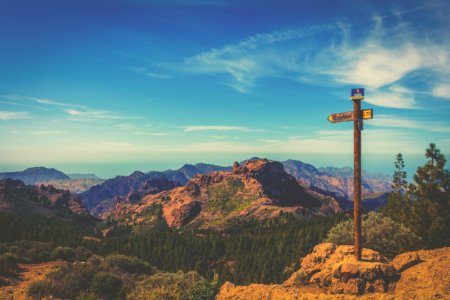 Roque nublo, Spain, Direction photo