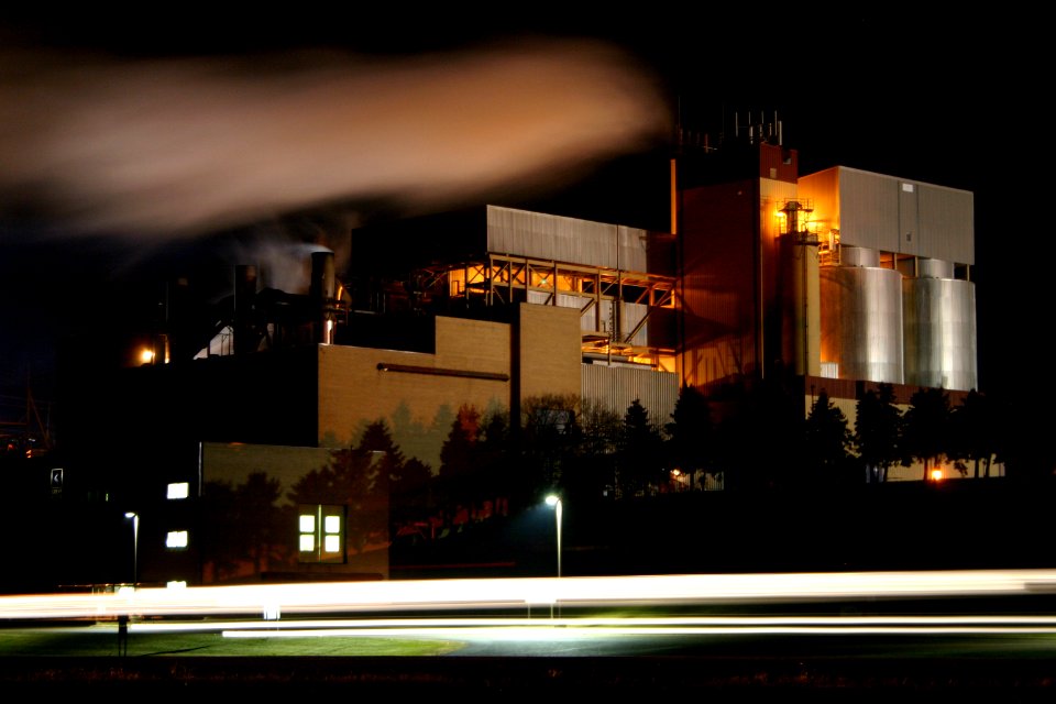 Pollution, Night, Factory