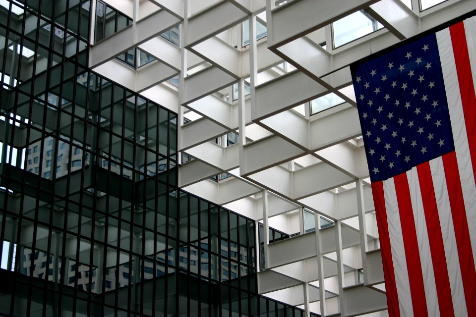 City, America, Flag