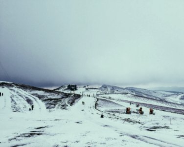 Winter, Mountains, Snow