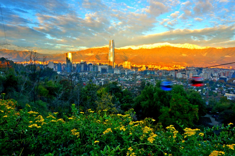 Chile, San crist bal hill, Recoleta photo