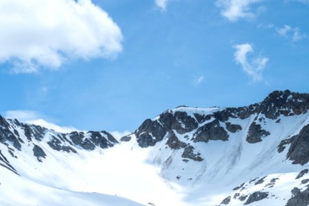 landscape photo of snow-capped mountain photo