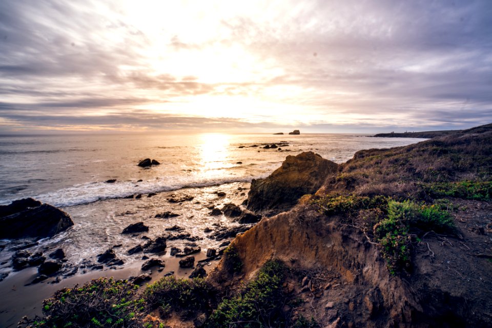 panoramic photography of sunset