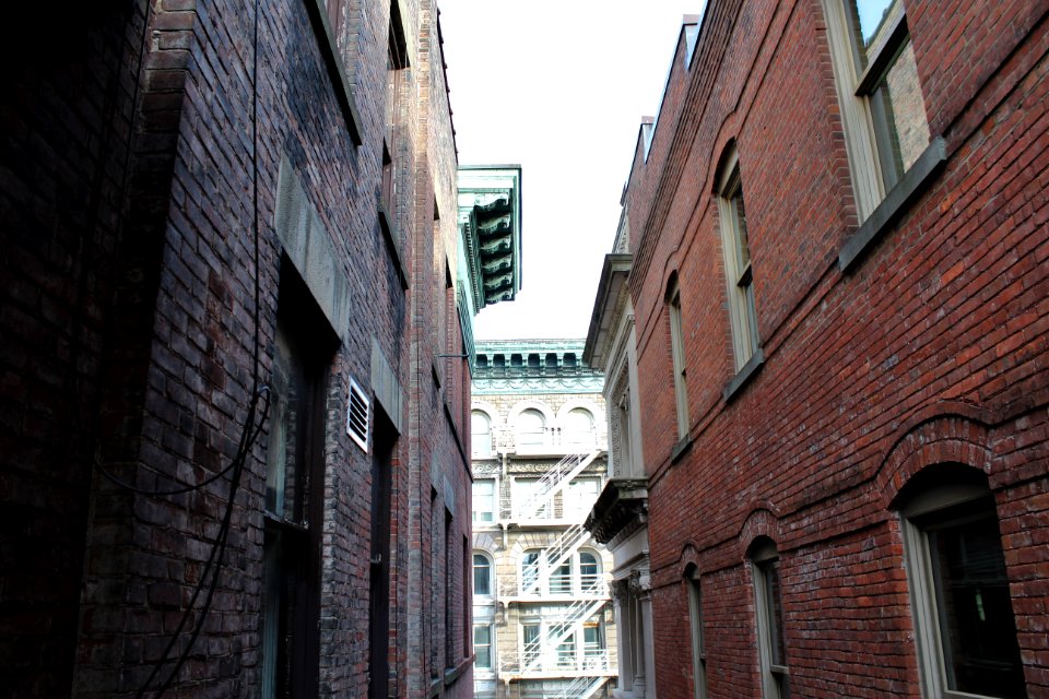 Darkness, Alley, Rooftops