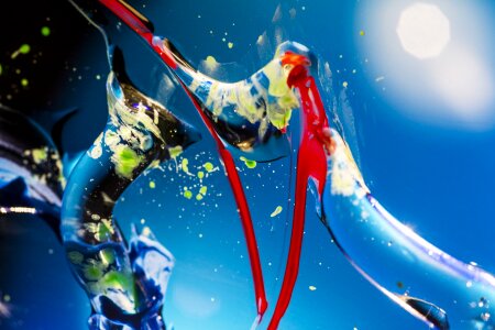 Space paint blue