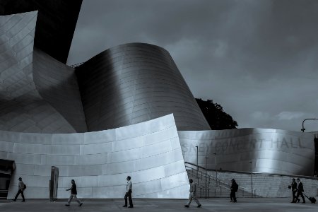 people near Guggenheim Museum photo