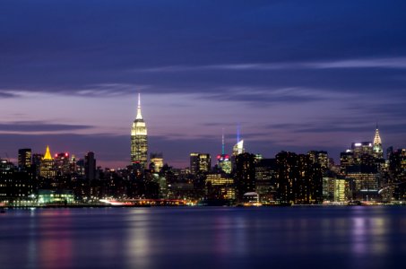 New York city during nighttime photo