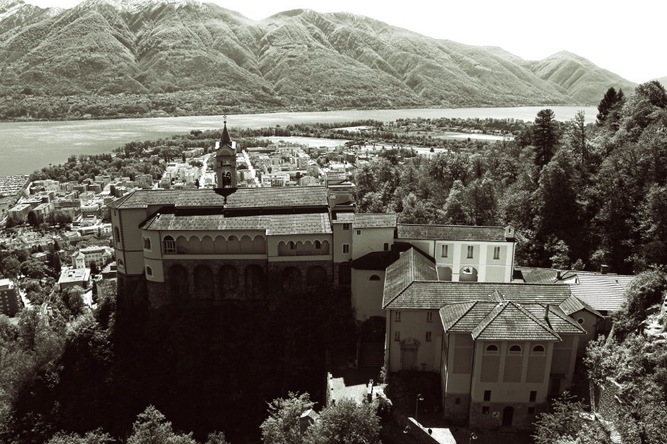 Orselina, Switzerl, Black  white