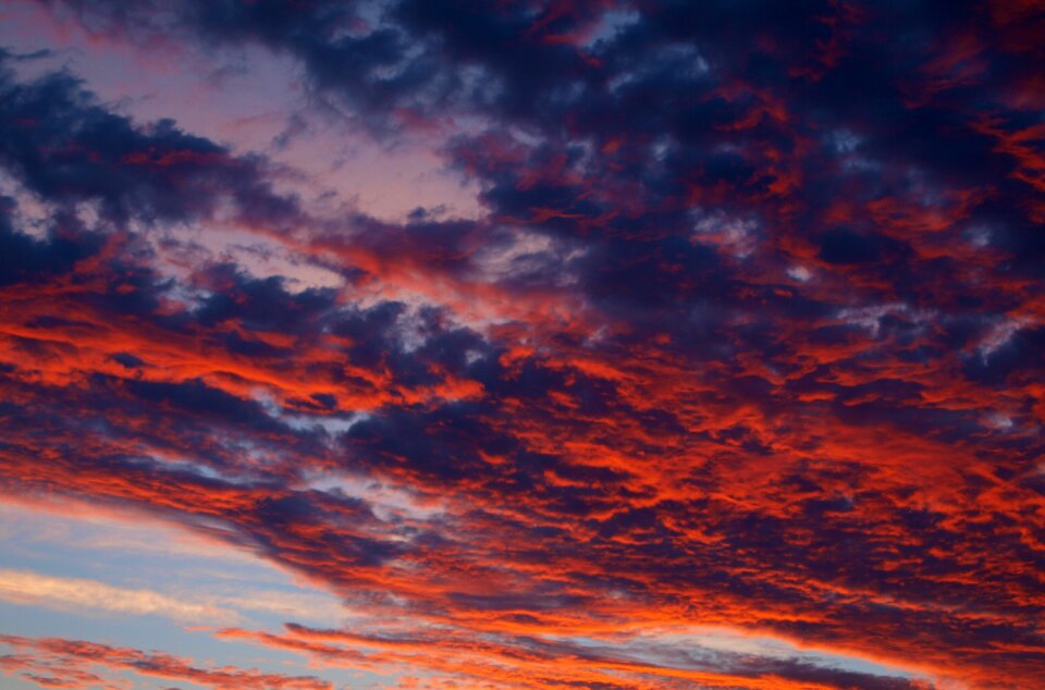 Afterglow morgenrot clouds
