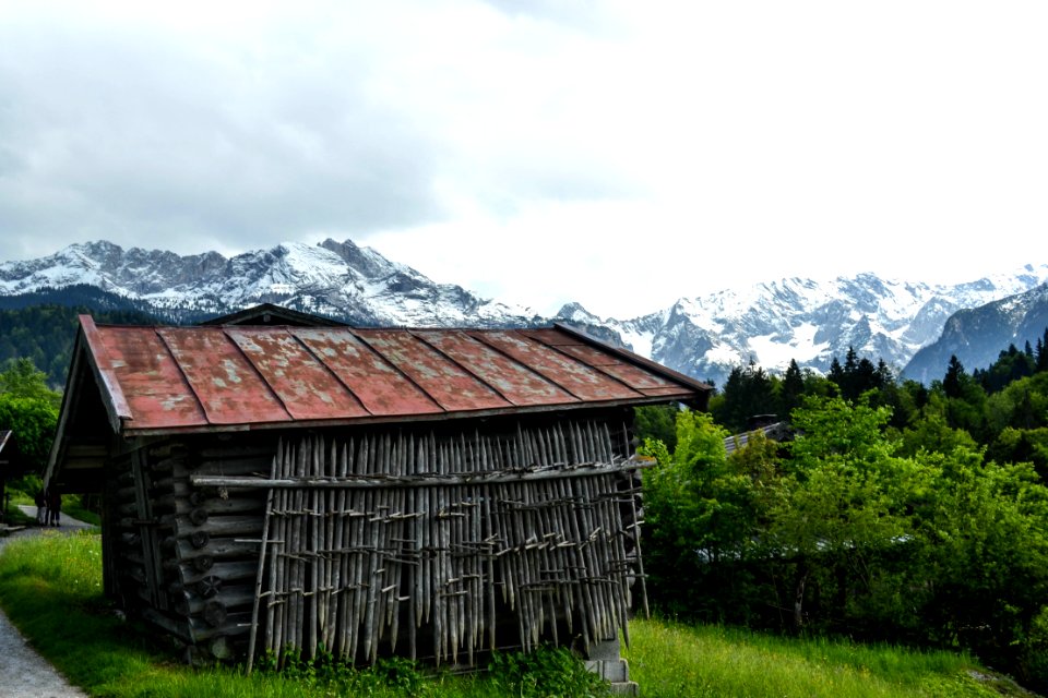 brown bamboo house