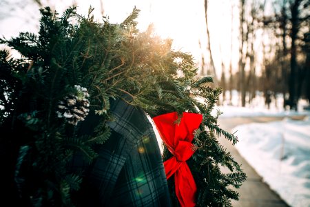 shallow focus photography of green wreath photo