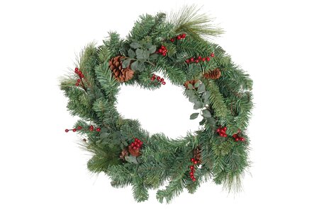 Door wreath holiday december
