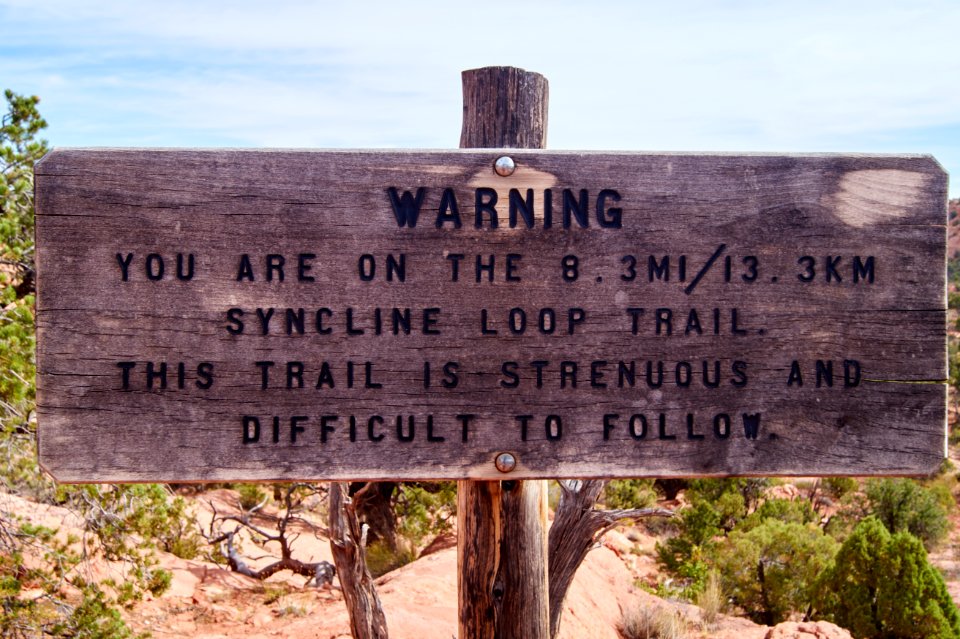 Syncline trail, Moab, United states