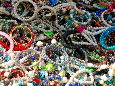 Beads bracelets costume jewelry photo