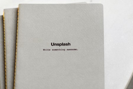 Unsplash Write Something Awesome. book photo