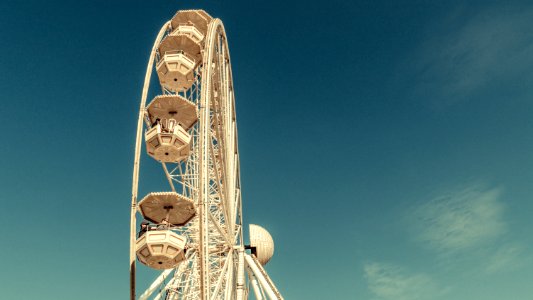 view of white Ferris Wheel photo