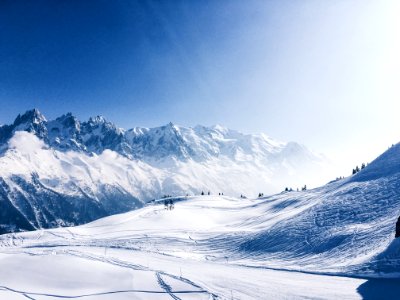 snowy mountain photo