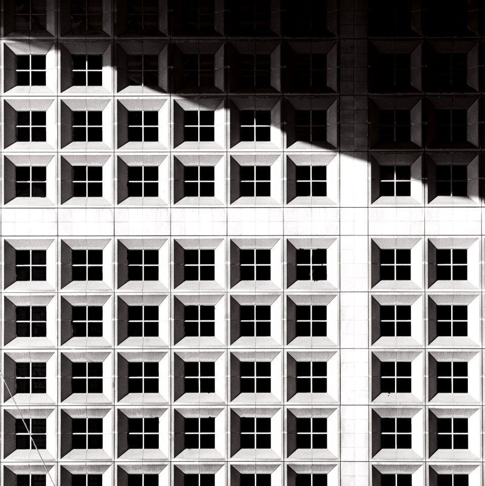 architectural photography of white building