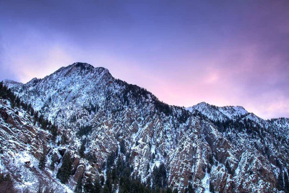 Wasatch range, United states, Sunset