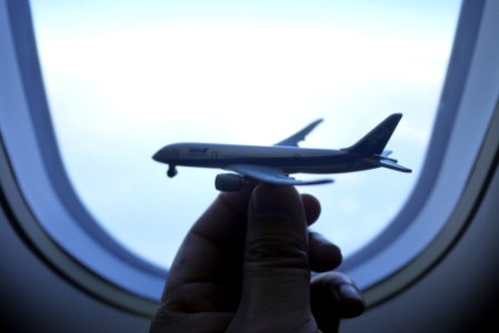 Blue, Window, Airplane