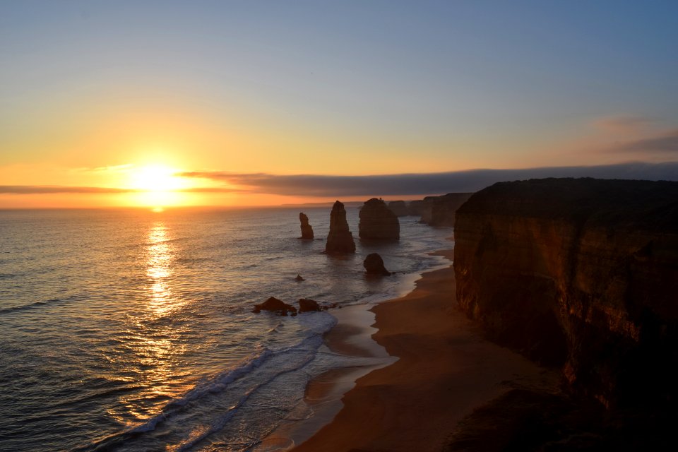 Twelve apostles, Australia, Sunset