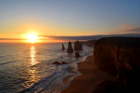 Twelve apostles, Australia, Sunset photo