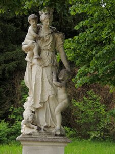 Garden monuments woman photo