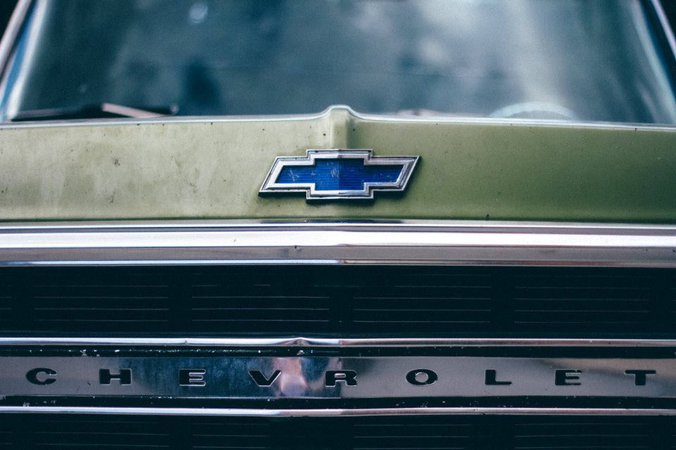 photography of Chevrolet logo emblem