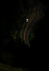 aerial photography of winding road