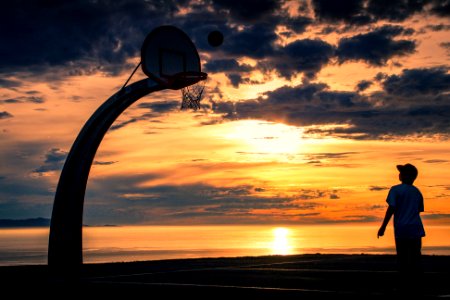 Ocean, Hoop, Shooting