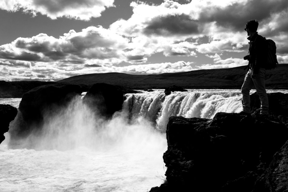 Gafoss waterfall, Icel, Waterfall