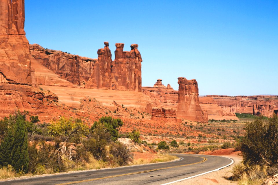 Arches national park, United states, Road