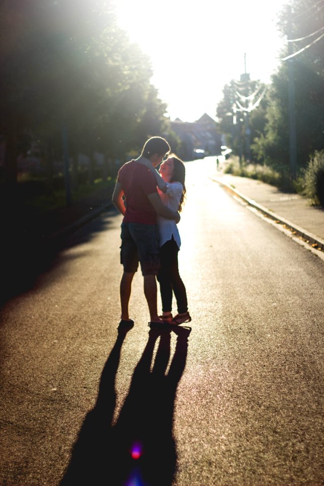 Engagement, Sunset, Love