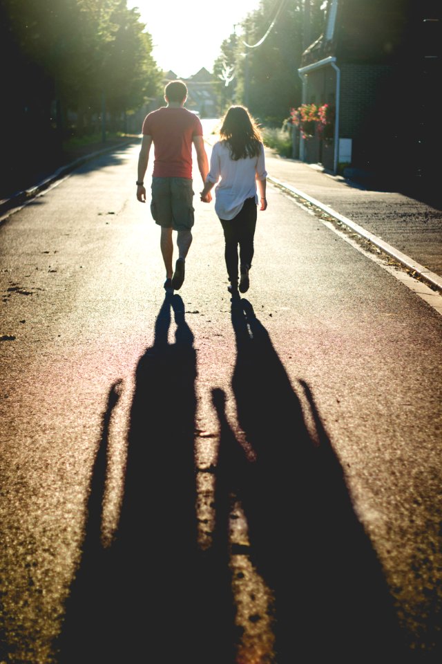 Walk, Sunset, Together
