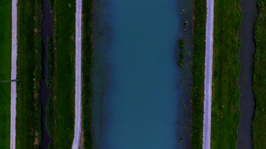 river along the road