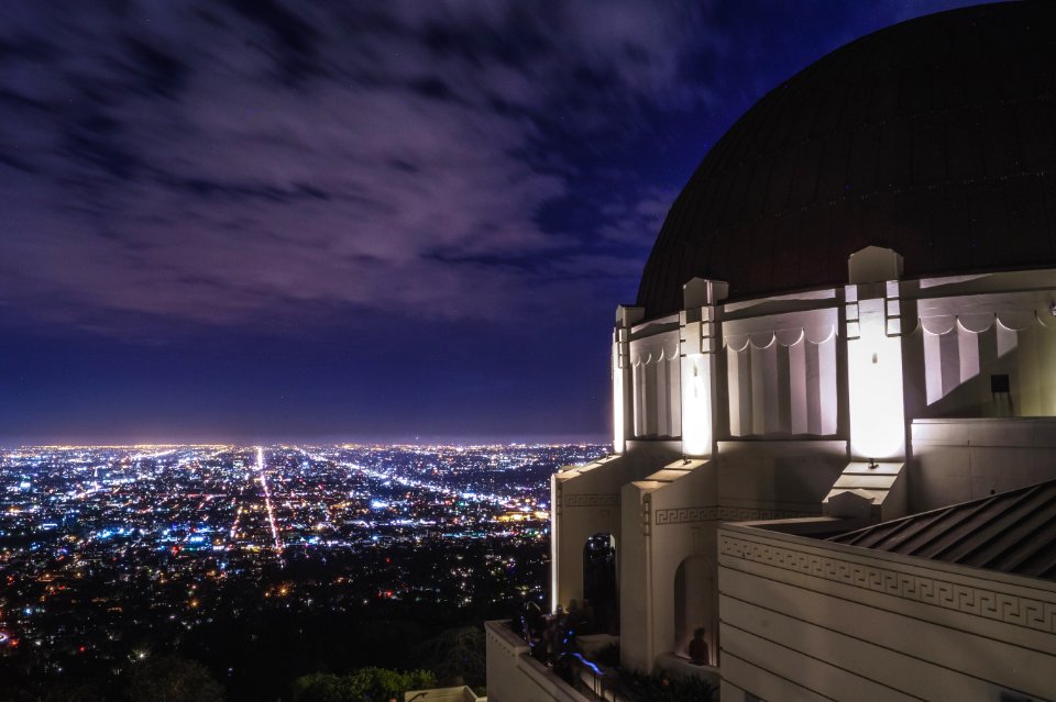 Griffith observatory, Los angeles, Clouds