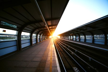 photo of train station photo