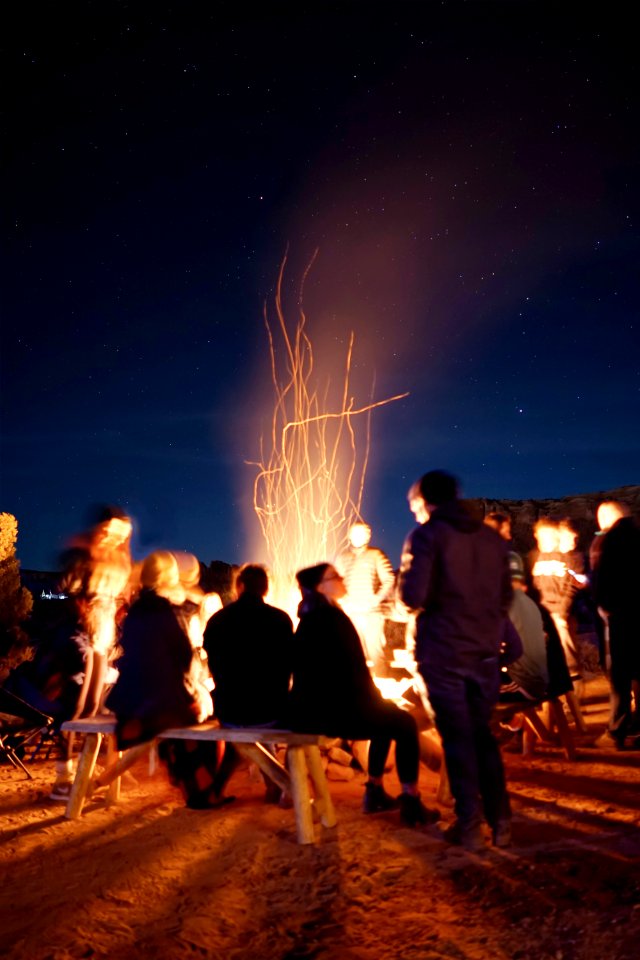 People, Star, Night