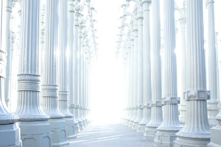 photography of white wall lot