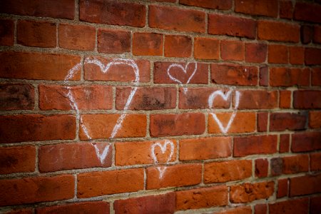 Grafitti, Cute, Brick wall photo