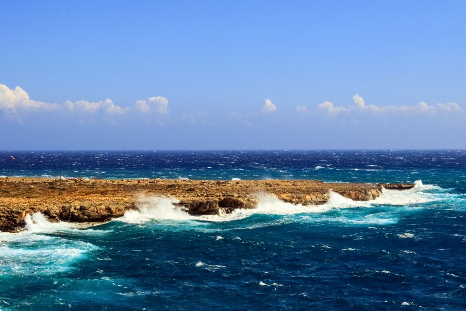 Rough sea landscape cape