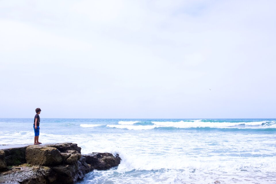 Water sea boy