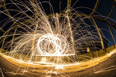 Night photo reflection photograph