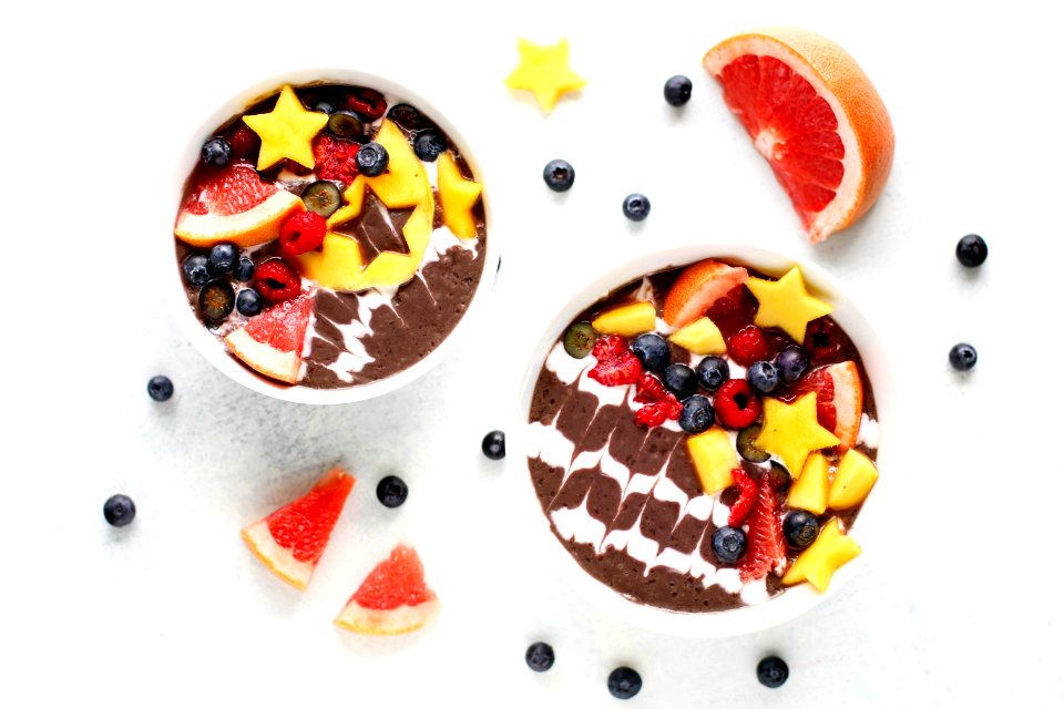 flat lay photography of slice of fruits