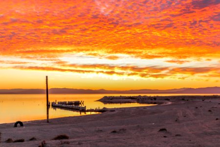 Salton sea, United states, Red photo