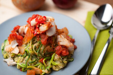 Meal pasta plate photo