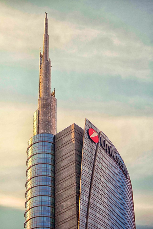 Piazza gae aulenti, Milano, Italie