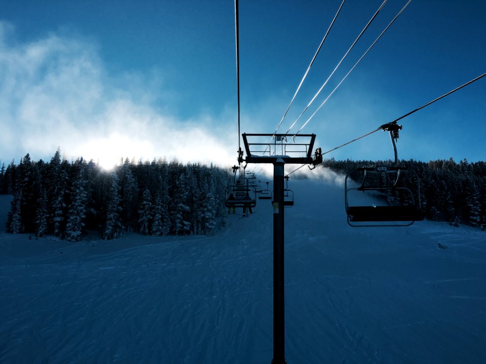 Mountains, Winter, Ski