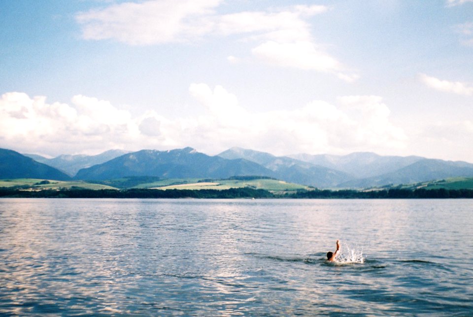 Slovakia, Liptovsk trnovec, Lake