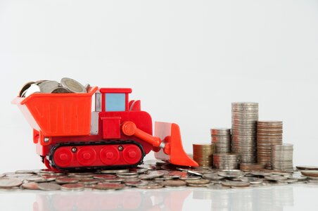Money coin truck